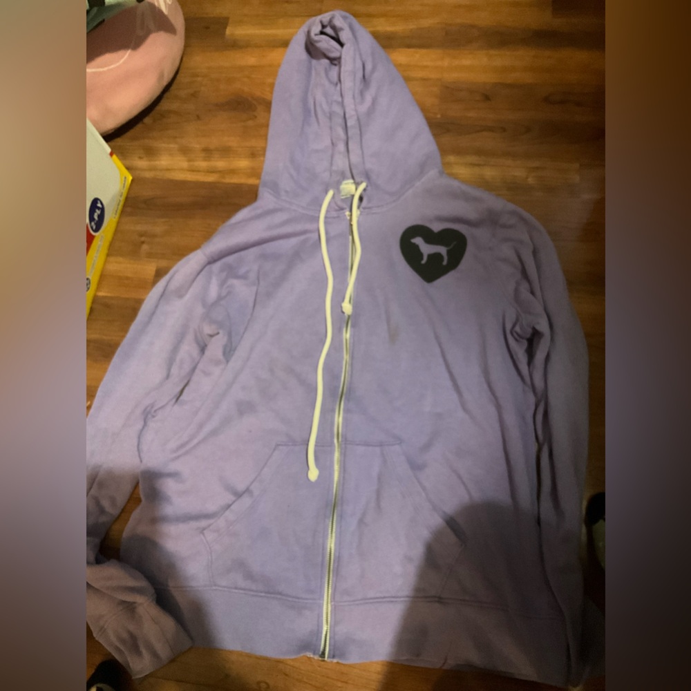 Victoria's Secret Lavender Zip-Up Hoodie